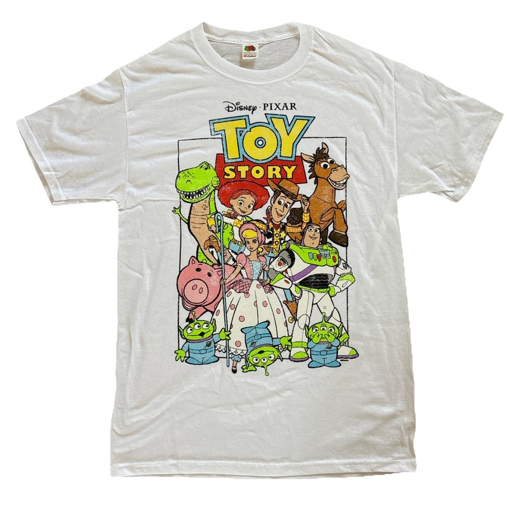 Retro Toy Story T-shirt Medium Short Sleeve Pixar Brand